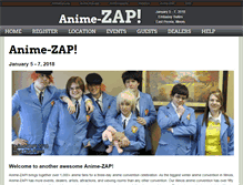 Tablet Screenshot of animezapcon.com